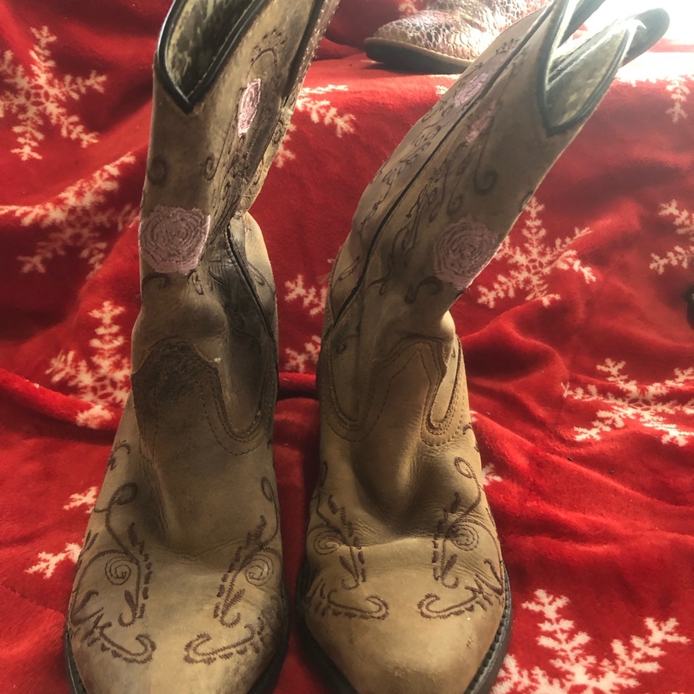 Smoky Mountain Cowboy Boots Girls 3R